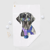 Tendance Great Dane hipster serviette de bain (En situation)