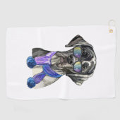 Tendance Great Dane hipster serviette de bain (Horizontal)