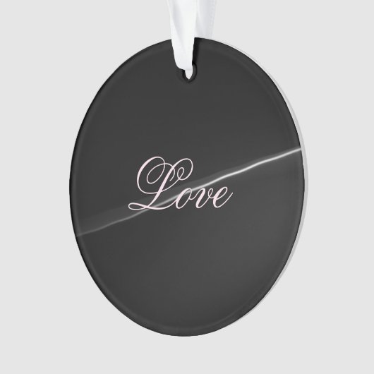 Tendance gris foncé Wave Love Mariage Calligraphie (devant)