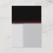 Tendance grise rouge chic carte de visite (Dos)