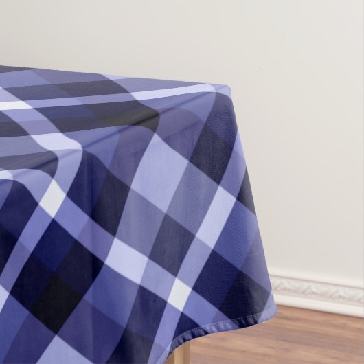 Tendance Marine Bleu Plaid Motif grande nappe (In Situ)