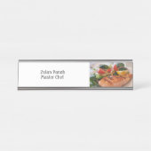 Tendance Master Chef Cuisinier Bureau Nom Plaque (Devant)