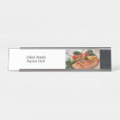 Tendance Master Chef Cuisinier Bureau Nom Plaque (Devant)