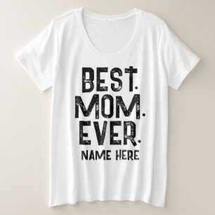 TENDANCE MEILLEURE MÈRE QUE JAMAIS NOIR TYPOGRAPHI