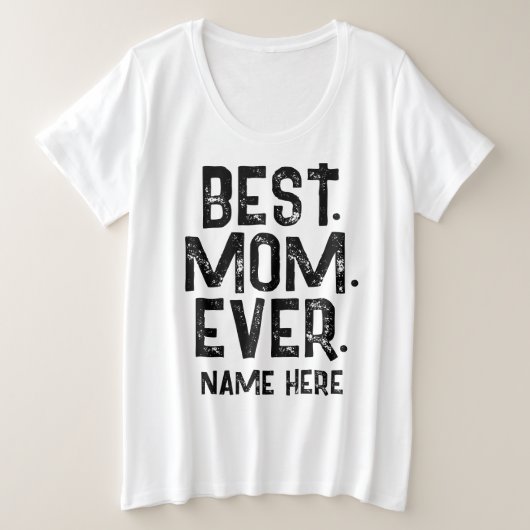 TENDANCE MEILLEURE MÈRE QUE JAMAIS NOIR TYPOGRAPHI (Design devant)
