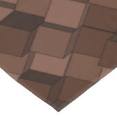 Tendance Mocha Mousse 3D Cube Motif nappe (Angle)