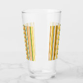 Tendance moderne Orange Jaune Blanc Trappe Verre (Gauche)