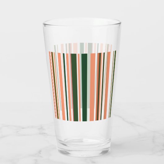 Tendance Moderne Orange Vert Vert Blancs Verre (Dos)