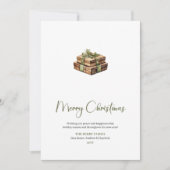 Tendance Modifiable Carte de vœux de Noël Boho (Devant)