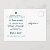 Tendance Moss Green Guest Room Moving Faire-part (Dos)