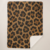 Tendance Motif Léopard Couverture Douce Sherpa Mai (Devant)