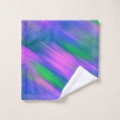 Tendance Neon Bright bleu vert rose Abstrait (Gant de toilette)