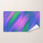 Tendance Neon Bright bleu vert rose Abstrait (Serviette à main)