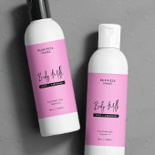Tendance Pink 8 OZ Bouteille de soins Étiquette im
