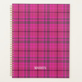 Tendance préppy rose & violet plaid (Devant)