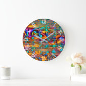 Tendance Silk Wall Art Dream Grande horloge (Maison)