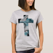 Tendance T-shirt Océan bleu Abstrait (Devant)