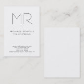 Tendance taille chubby fait carte de visite sur me (Devant / Derrière)