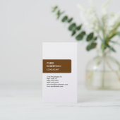 Tendance verticale fait carte de visite (Debout devant)