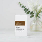 Tendance verticale fait carte de visite (Debout devant)