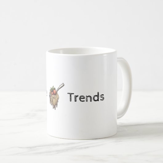 Tendances de nouilles personnalisables Mug (Devant droit)