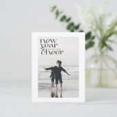 Tendances modernes Nouvelle année Carte postale ph (Debout devant)