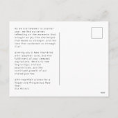 Tendances modernes Nouvelle année Carte postale ph (Dos)