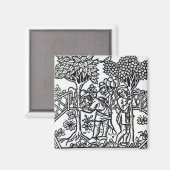 Tendende wijnstokken magneet (Voorkant / Achterkant)