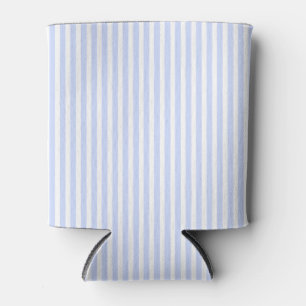 Tender Baby Blue Bleek Sky Blue and White Stripe Blikjeskoeler