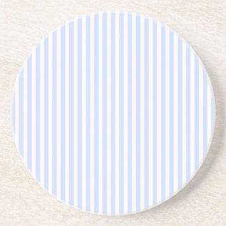Tender Baby Blue Bleek Sky Blue and White Stripe Zandsteen Onderzetter
