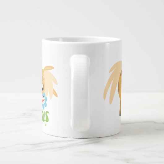 Tender Cartoon Pony et Flower Jumbo Mug (Dos)