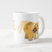 Tender Cartoon Pony et Flower Jumbo Mug (Devant droit)