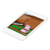 Tender en Juicy Charlotte's Web Cartoon Magneet (Linkerzijde)