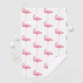 Tender Flamingo Serie Ontwerp 1 Golfhanddoek (Insitu)