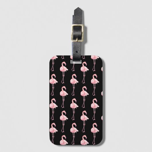 Tender Flamingo Serie Ontwerp 2 Bagagelabel (Voorkant (verticaal))