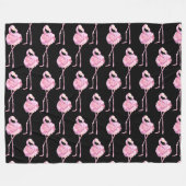 Tender Flamingo Series Design 3 Fleece Blanket (Voorkant (Horizontaal))
