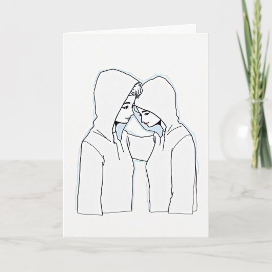 Tender Minimalist Love Card Kaart (Voorkant)