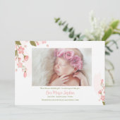 Tender Moments Foto Geboorte Aankondigingen (Staand voorkant)