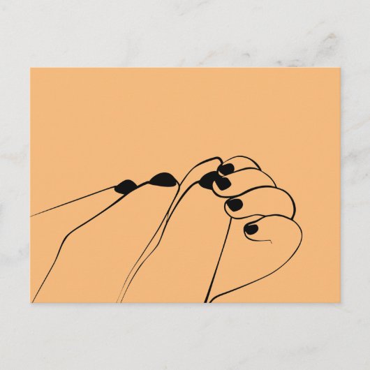 Tender Monochroom Mum Baby Hands Briefkaart (Voorkant)