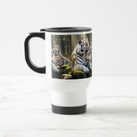 Tender Tiger Ochtend – Elegante Wilde Natuur Kunst