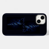 "Tender Vision Of Blue Feeling", Coque iPhone 14 (Verso (horizontal))