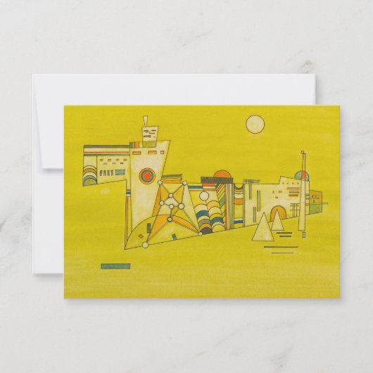 Tender Yellow van Wassily Kandinsky Bedankkaart (Voorkant)