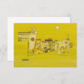 Tender Yellow van Wassily Kandinsky Bedankkaart (Voorkant / Achterkant)