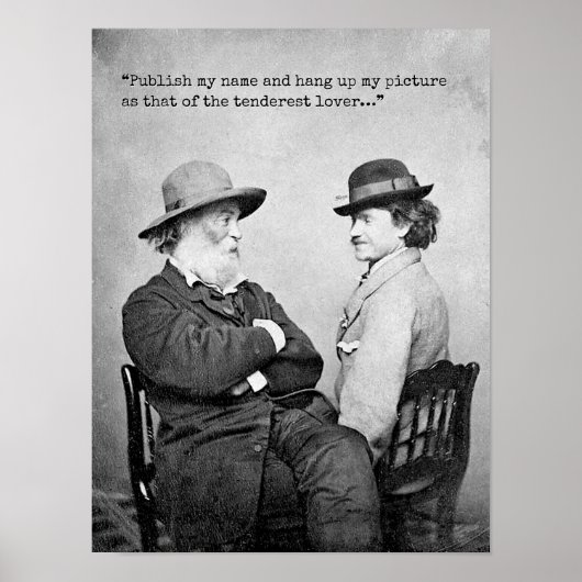 Tenderest Lover Whitman Quote Poster (Voorkant)