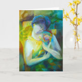 Tenderness - Carte de voeux aux beaux-arts (Fleur jaune)