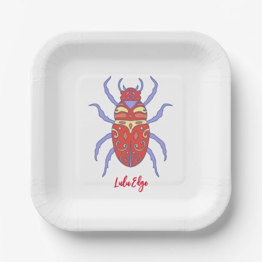 Tendo en de Bug Wars 7" Party Bord (Voorkant)