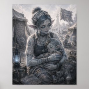 Tendresse / Nounou / Affiche de camp de terrain