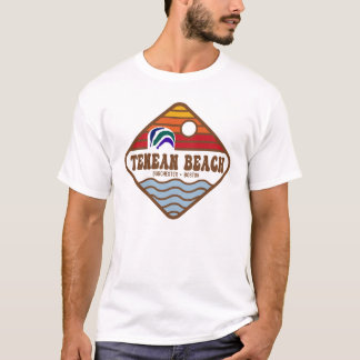 Tenean Beach Retro Diamond voor lichtgekleurde T-shirt