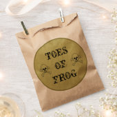 Tenen van Frog Witch's Potion Label Bedankzakje (Geknipt)