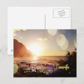 Tenerife, avondlichten briefkaart (Voorkant / Achterkant)